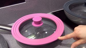 Многоразмерная крышка для посуды, Силиконовый ободок, 22см, 24см, 26см