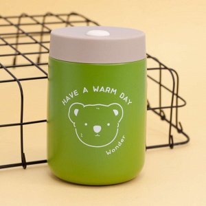 Термос "Have a warm day", green (350ml)