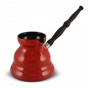 Турка керамическая Ibriks Vintage с индукционным покрытием 0.65 л. красная