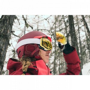 Маска для лыж и сноуборда для детей и взрослых красная g 900 i wedze