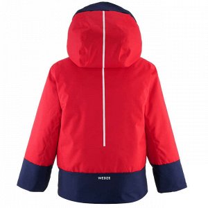 Куртка лыжная теплая водонепроницаемая д/детей красно-темно-синяя 500 pull'n fit