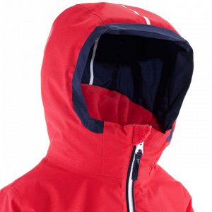 Куртка лыжная теплая водонепроницаемая д/детей красно-темно-синяя 500 pull'n fit