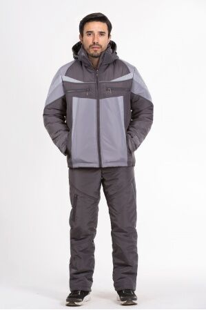 Зимний мужской костюм М-301 (серый-графит)