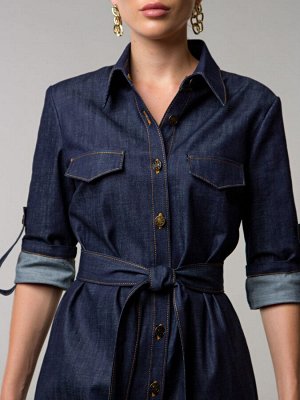 Платье-рубашка из джинсы (П-60-14)