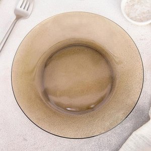 Тарелка обеденная Basilico, d=20,5 см, цвет коричневый