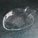 Тарелка из закаленного стекла Marine, 19,6x16 см, цвет прозрачный