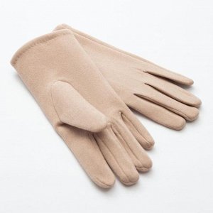 Перчатки женские MINAKU "Классика", размер 6,5, цвет бежевый
