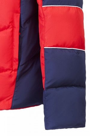 Куртка пуховая мужская (красный/синий)