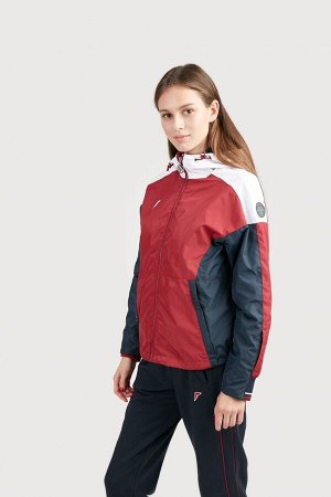 Куртка ветрозащитная женская (бордовый/синий)