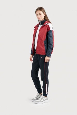 Куртка ветрозащитная женская (бордовый/синий)