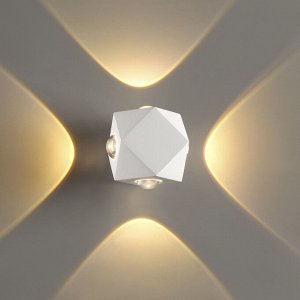 4219/8WL HIGHTECH ODL21 189 бел/металл Настенный светильник IP54 LED 8W 732Лм 3200K DIAMANTA