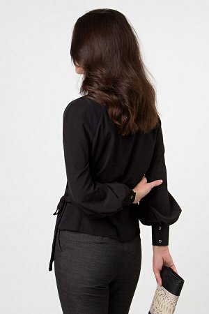 Блуза &quot;Идеальная асимметрия&quot; (черная) Б1702