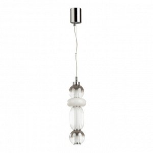 4827/18L PENDANT ODL21 261 хром/дымчатый/белый/прозрачный Подвес LED 18W BEANS