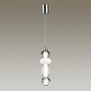 4827/18L PENDANT ODL21 261 хром/дымчатый/белый/прозрачный Подвес LED 18W BEANS