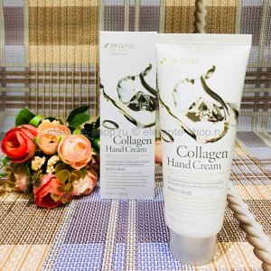 [3W CLINIC] Крем д/рук увлажняющий с КОЛЛАГЕНОМ Collagen Hand Cream, 100 мл