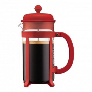 Кофейник с прессом Java 1 л. красный