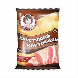 Чипсы Хрустящий картофель в ломтиках 40г/30 Бекон