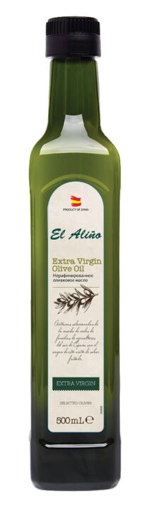 Масло оливковое El alino 0,5л Extra virgin нерафинированное