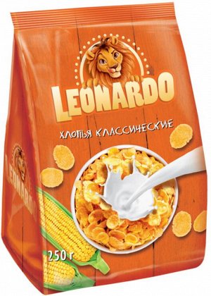 LEONARDO хлопья кукурузные 250г/16