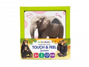 Пазлы тактильные touch & feel. Жители зоопарка по фото10