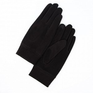 Перчатки мужские, размер 10,5, без утеплителя, цвет чёрный