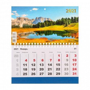 Календарь моно "Природа-4" 2021 год, 20 - 24 см
