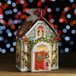 Новогодний подарок &quot;Домик с Сантой&quot;, 1500 г, в картонной упаковке