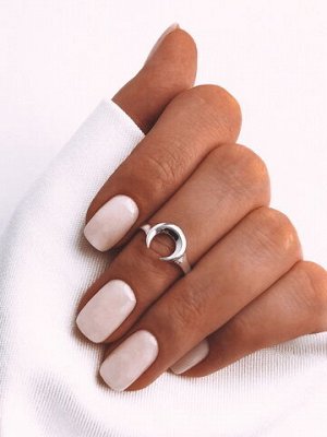 Серебряное кольцо "Лунница" на верхнюю фалангу