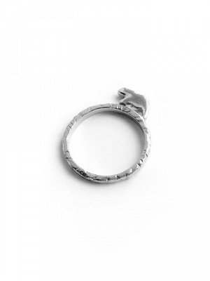 Серебряное кольцо "Медведь"