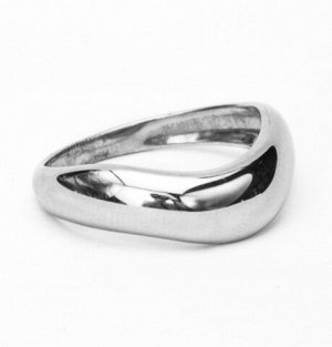 Серебряное дутое кольцо "Волна"