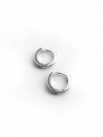 Серебряные серьги-кольца &quot;Base&quot;, 12 мм