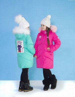 Любава-2 11П105 Пальто для девочек, Любава-2 11П105 мятный