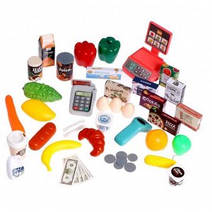 Игровой модуль «Супермаркет», 47 предметов, бирюзовый