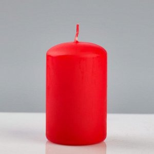 Свеча - цилиндр "Колор", 5?8 см, красный