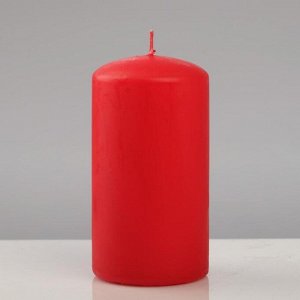 Свеча - цилиндр "Колор", 7?13 см, красный