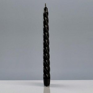 Свечи витые лакированные № 40, 2,2?23 см, чёрный