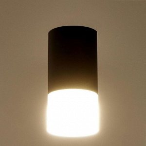 Потолочный светильник накладной 1х10Вт GU5.3 черный 8х8х14,5см
