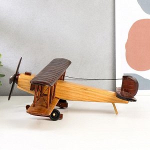 Фигурка дерево «Ретро. Самолет», 11.5x35.5x30 см, МИКС