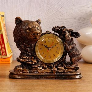 Часы настольные "Медведица", дискретный ход, 23 х 8.7 х 19 см