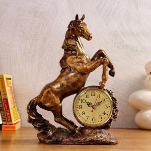 Часы настольные "Конь", дискретный ход, 27 х 12 х 36.5 см