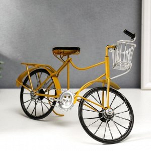 Сувенир металл "Велосипед с корзинкой" МИКС 20х30х7,5 см