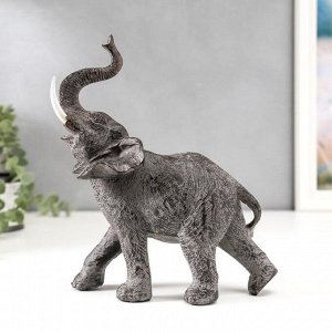 Сувенир полистоун "Чёрный слон" 23,5х22х10 см