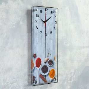 Часы настенные, серия Кухня, "Специи", плавный ход, 49.5х19.5 см