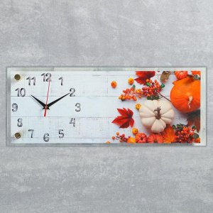 Часы настенные, серия Кухня, "Овощной в ассортименте", плавный ход, 49.5х19.5 см