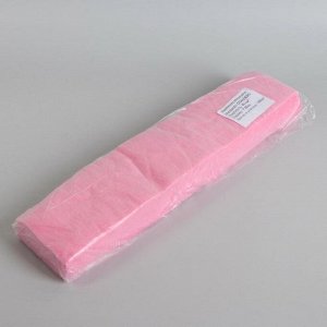 Набор одноразовых воротничков, без липкого слоя, 7 ? 40 см, 100 шт, цвет розовый