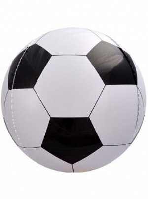 Ольга шар 3d сфера 23"/58 см футбольный мяч черный