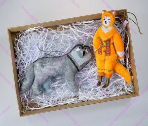 Набор игрушек "Волк и лиса"