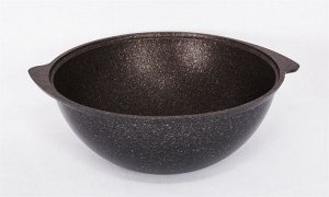 Казан антипригарный литой 6,0л для плова алюминиевая крышка Granit ultra original ТМ KUKMARA
