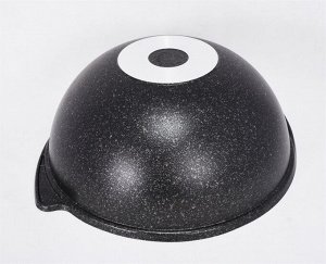 Казан антипригарный литой 6,0л для плова алюминиевая крышка Granit ultra original ТМ KUKMARA
