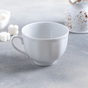 Чашка чайная Дулевский фарфор «Гранатовый», 275 мл, цвет белый
